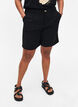 Bermuda shorts with high waist, Black, Model image number 2