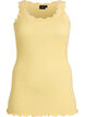 Top with lace trim, Yellow, Packshot image number 0