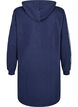 Short sweatshirt dress with hood and long sleeves, Navy Blazer, Packshot image number 1