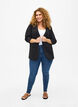 Blazer with 3/4 sleeves, Black, Model image number 3