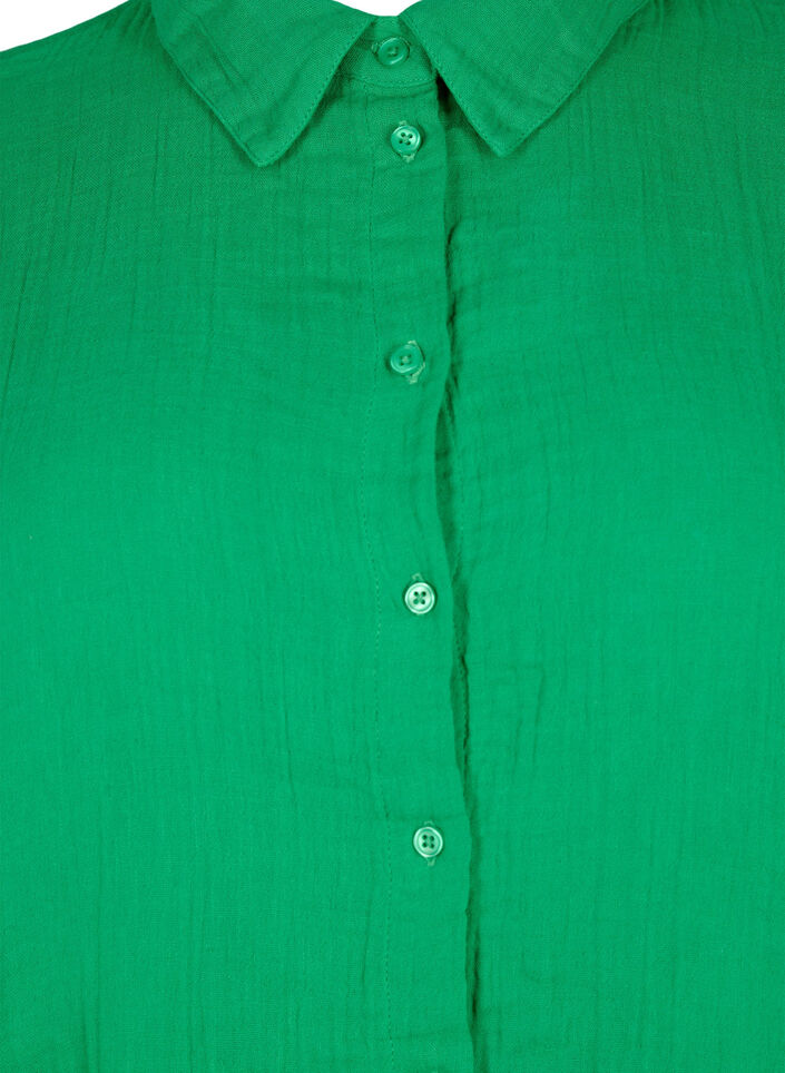 Shirt with cotton muslin collar, Jolly Green, Packshot image number 2