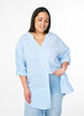 Striped tunic with 3/4 sleeves, Light Blue, Model image number 0
