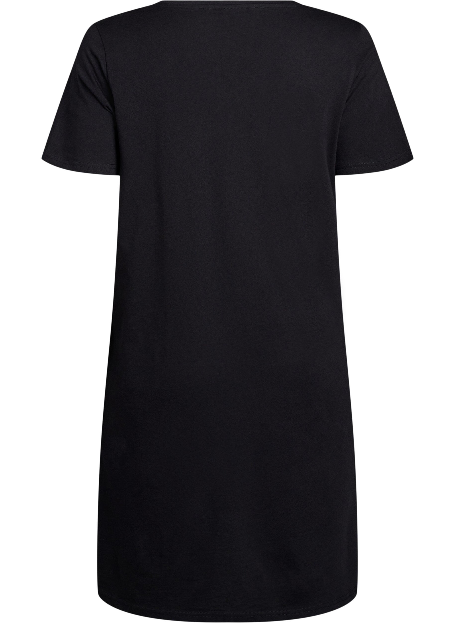 ZizzifashionOrganic cotton nightgown with v-neck, , Packshot image number 1
