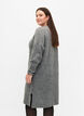 Rib-knit dress with slit, Light Grey Melange, Model image number 1