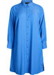 Long striped shirt with button detail on the back, Blue, Packshot image number 0