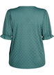 V-neck blouse with hole pattern, Sea Pine, Packshot image number 1