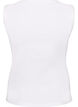 Rib top with square neckline, White, Packshot image number 1