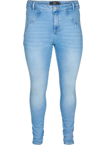 Super slim Amy jeans with bold stitching