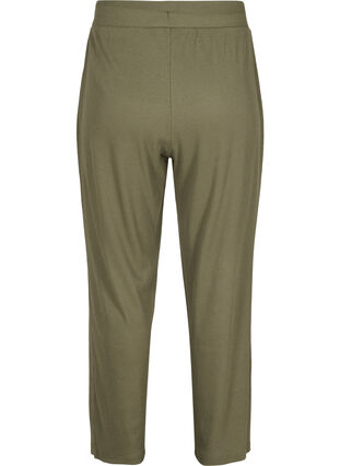 Loose trousers in a cotton blend, Ivy Green, Packshot image number 1
