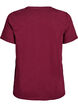 Cotton T-shirt with round neck, Dark Bordeaux, Packshot image number 1