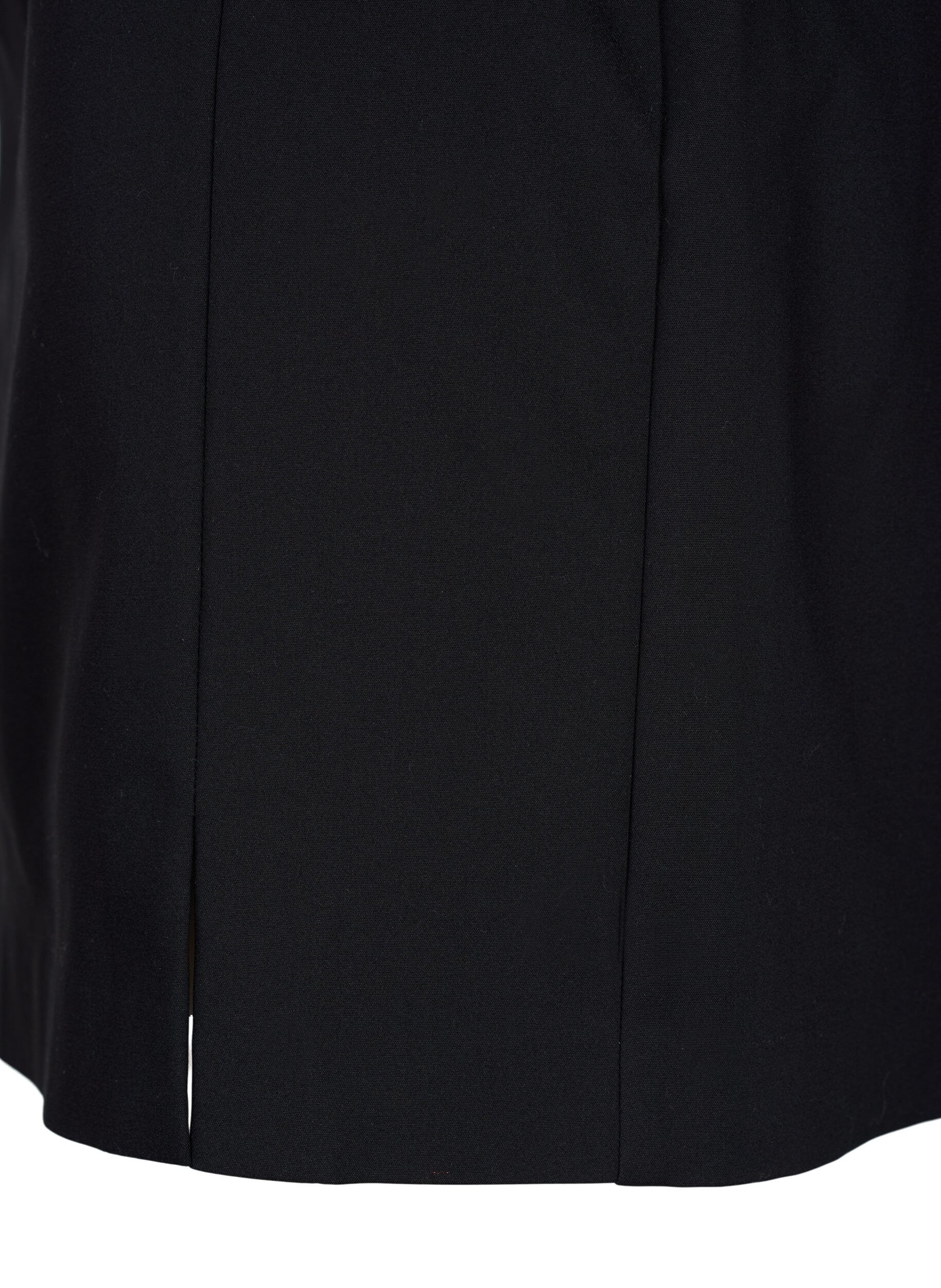 Zizzifashion Short skirt with slit, Black, Packshot image number 3