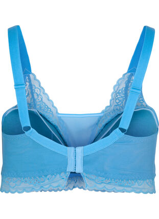 Bra with lace and soft padding, Cendre Blue, Packshot image number 1