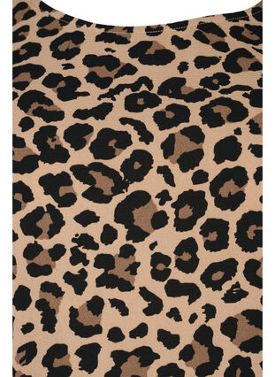 Printed dress with 3/4 sleeves, Leopard, Packshot image number 2