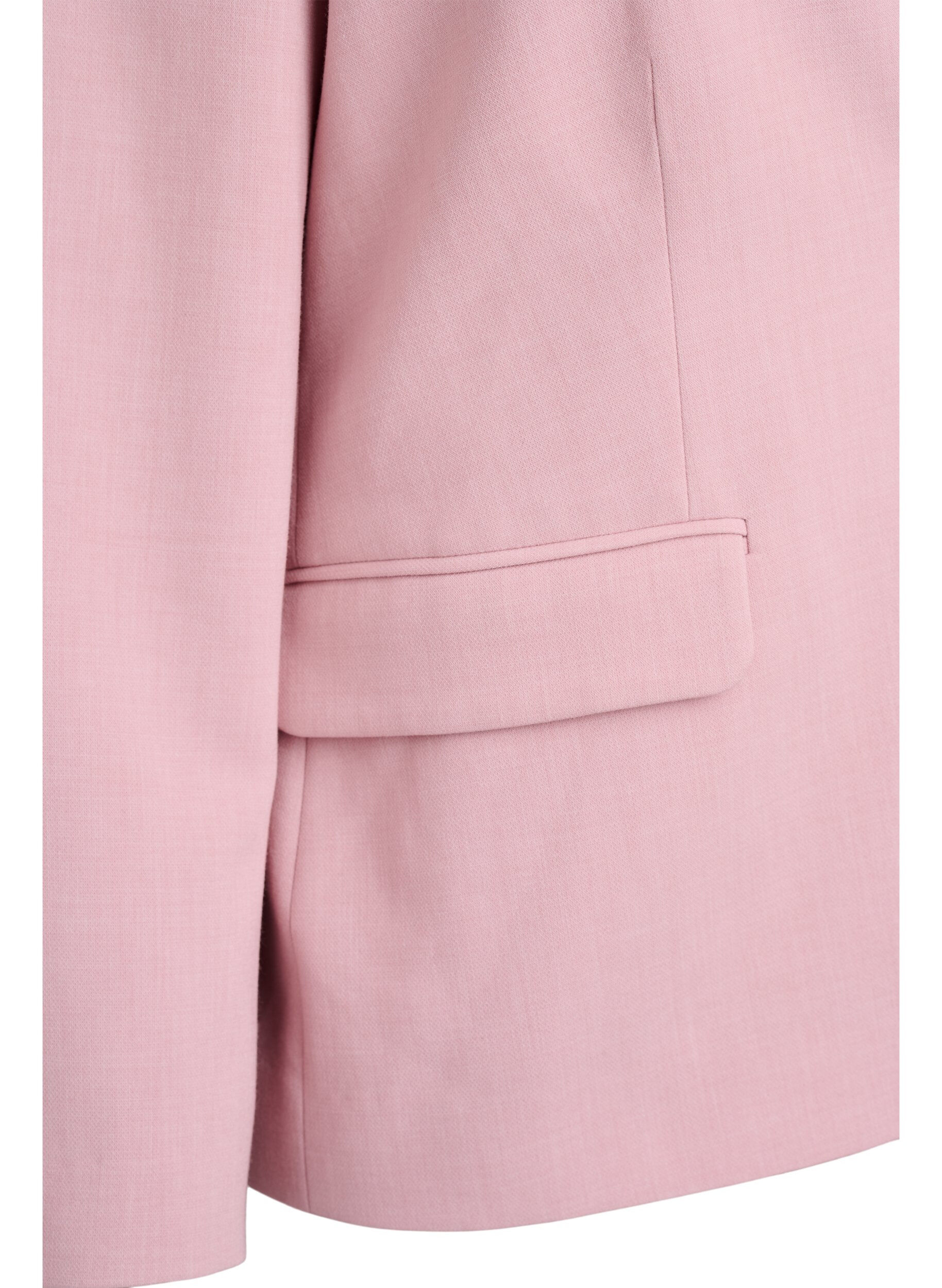 Zizzifashion Classic blazer with single button closure and pockets, Rose, Packshot image number 3