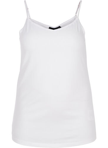 Basic strappy top, Bright White, Packshot image number 0