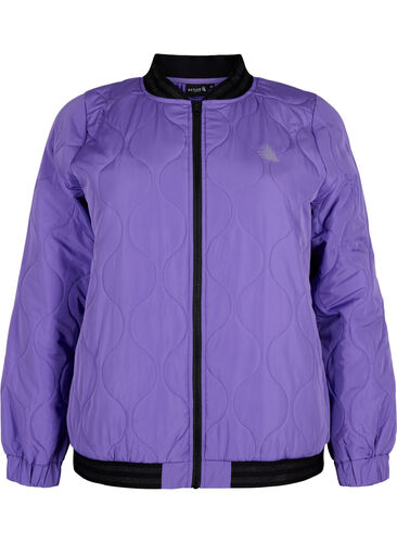 Bomber jacket with pockets and glitter, Passion Flower, Packshot image number 0