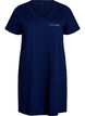 Organic cotton nightdress with V-neck, Blue, Packshot image number 0
