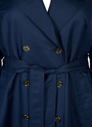 Short trench coat with belt, Navy Blazer, Packshot image number 2