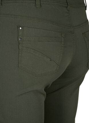 Tight fit Capri pants in a viscose blend, Thyme, Packshot image number 3