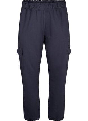 Sweatpants with cargo pockets, Ombre Blue, Packshot image number 0
