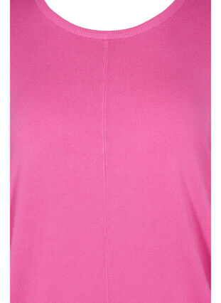 Knitted jumper with round neckline, Wild Orchid, Packshot image number 2