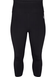 CORE, SUPER TENSION TIGHTS - 3/4 training tights with pocket, Black, Packshot