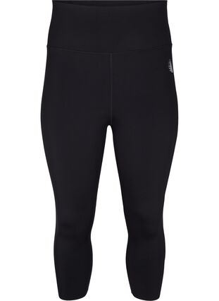 CORE, SUPER TENSION TIGHTS - 3/4 training tights with pocket, Black, Packshot image number 0