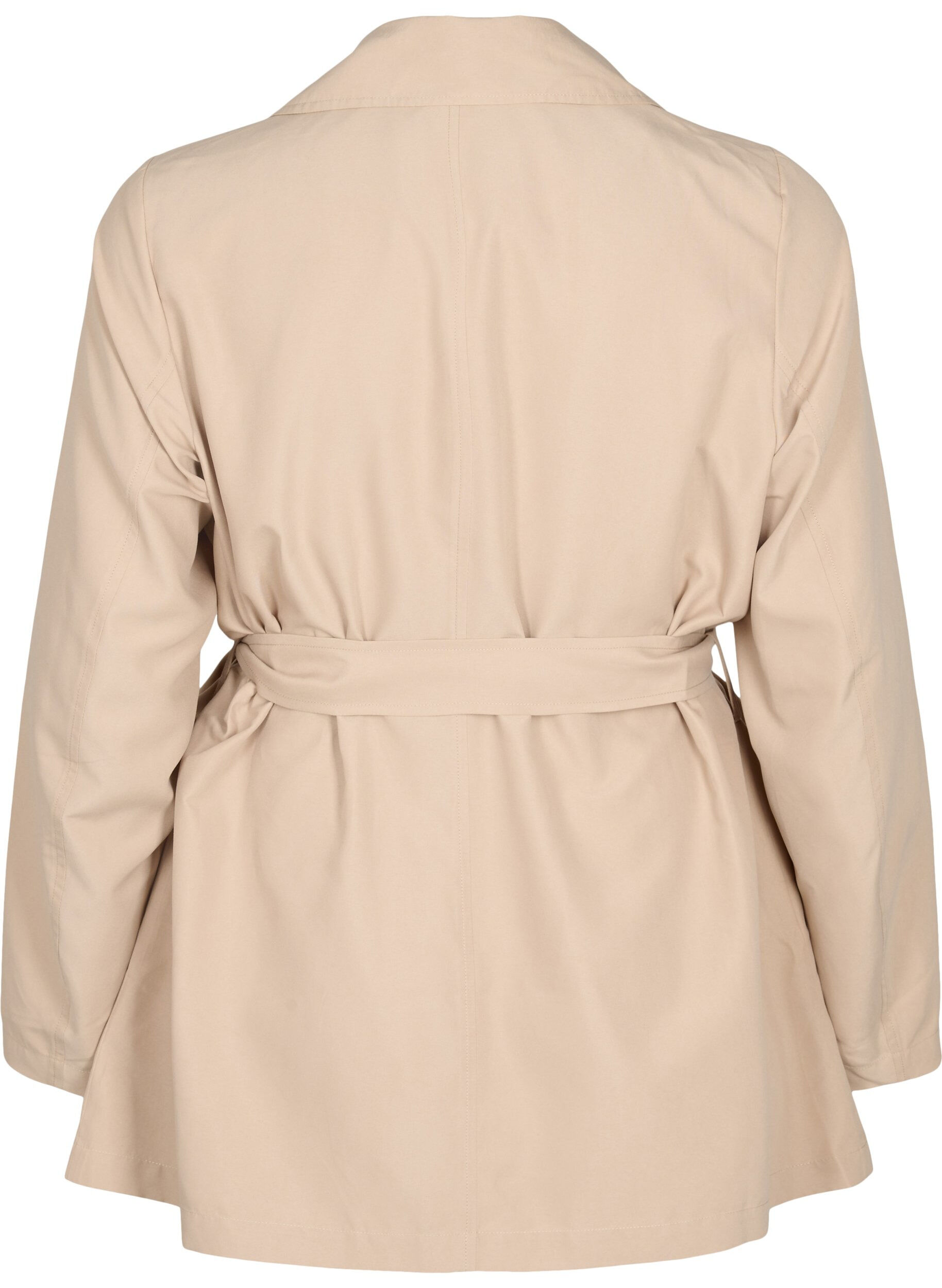 Zizzifashion Trench coat with belt and pockets, Nomad, Packshot image number 1