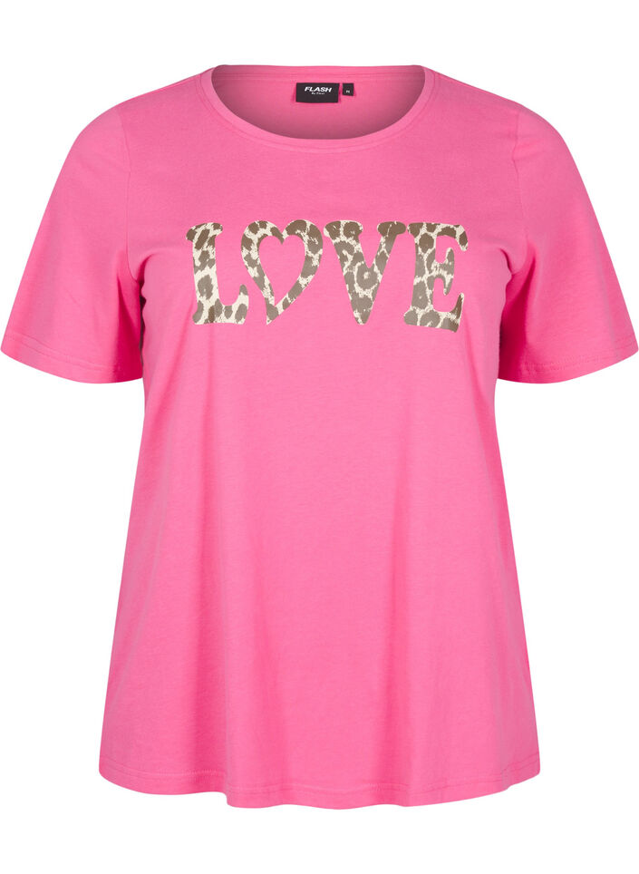 FLASH - T-shirt with motif, Pink, Packshot image number 0