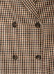 Short checked coat with double-breasted button fastening, Brown, Packshot image number 2