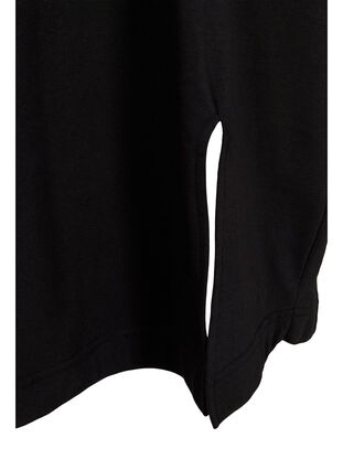 Cotton sweater dress with pockets, Black, Packshot image number 3
