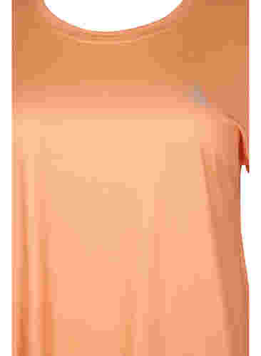 Short sleeved workout t-shirt, Apricot Nectar, Packshot image number 2
