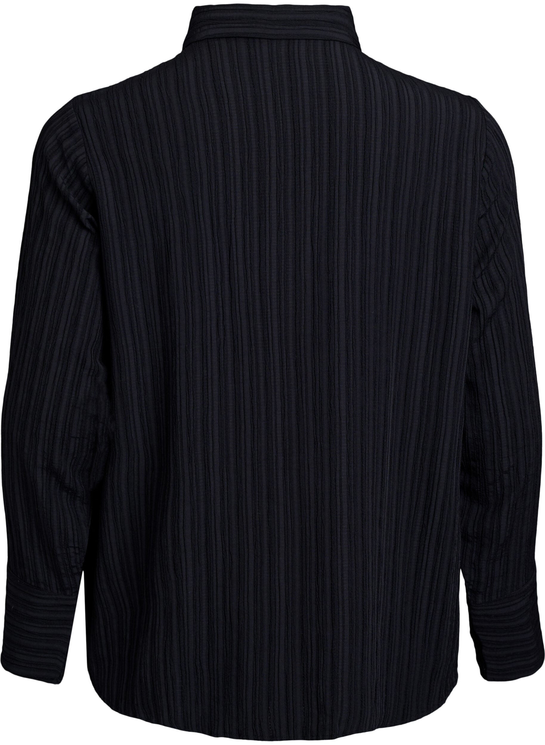 Zizzifashion FLASH - Shirt with texture, Black, Packshot image number 1