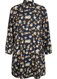 FLASH - Long sleeve dress with floral print
