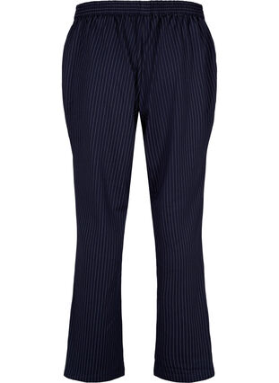 Pinstripe trousers with straight legs, Navy Stripe, Packshot image number 1