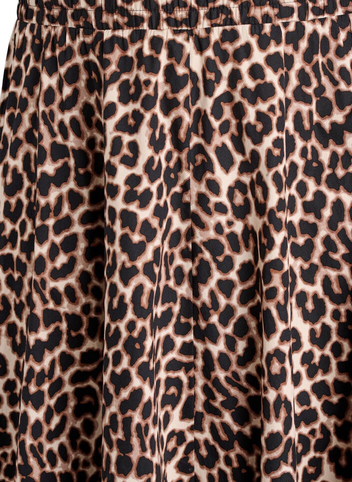 A-line midi skirt with leopard print, , Packshot image number 2