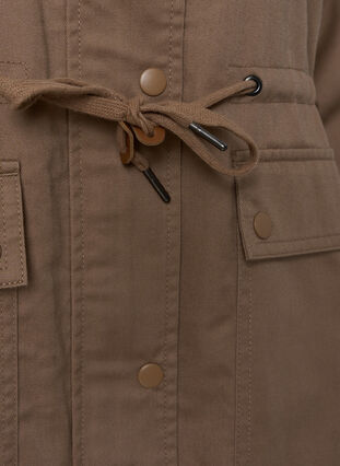 Long parka jacket with hood and pockets, Amphora, Packshot image number 3