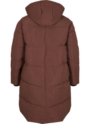 Winter jacket with detachable hood, Friar Brown, Packshot image number 1