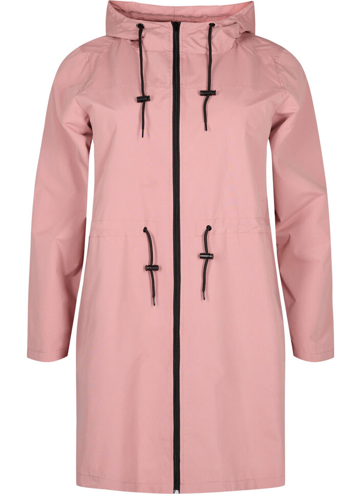 FLASH - Water-repellent parka with hood, Ash Rose, Packshot image number 0