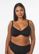 Bikini top with underwire and halterneck, Black, Model image number 0