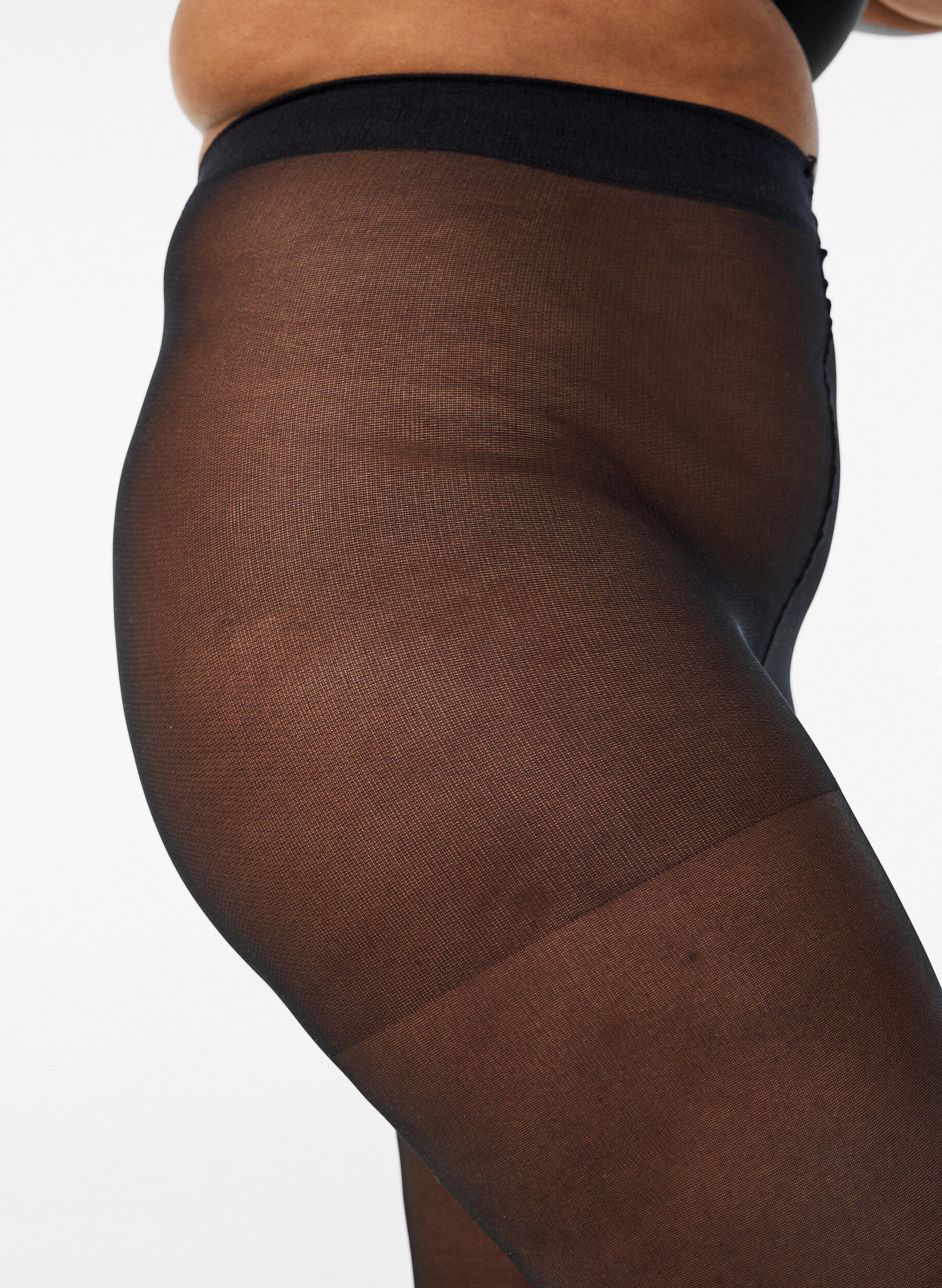 Zizzifashion 40 denier tights with light compression, Black, Packshot image number 2