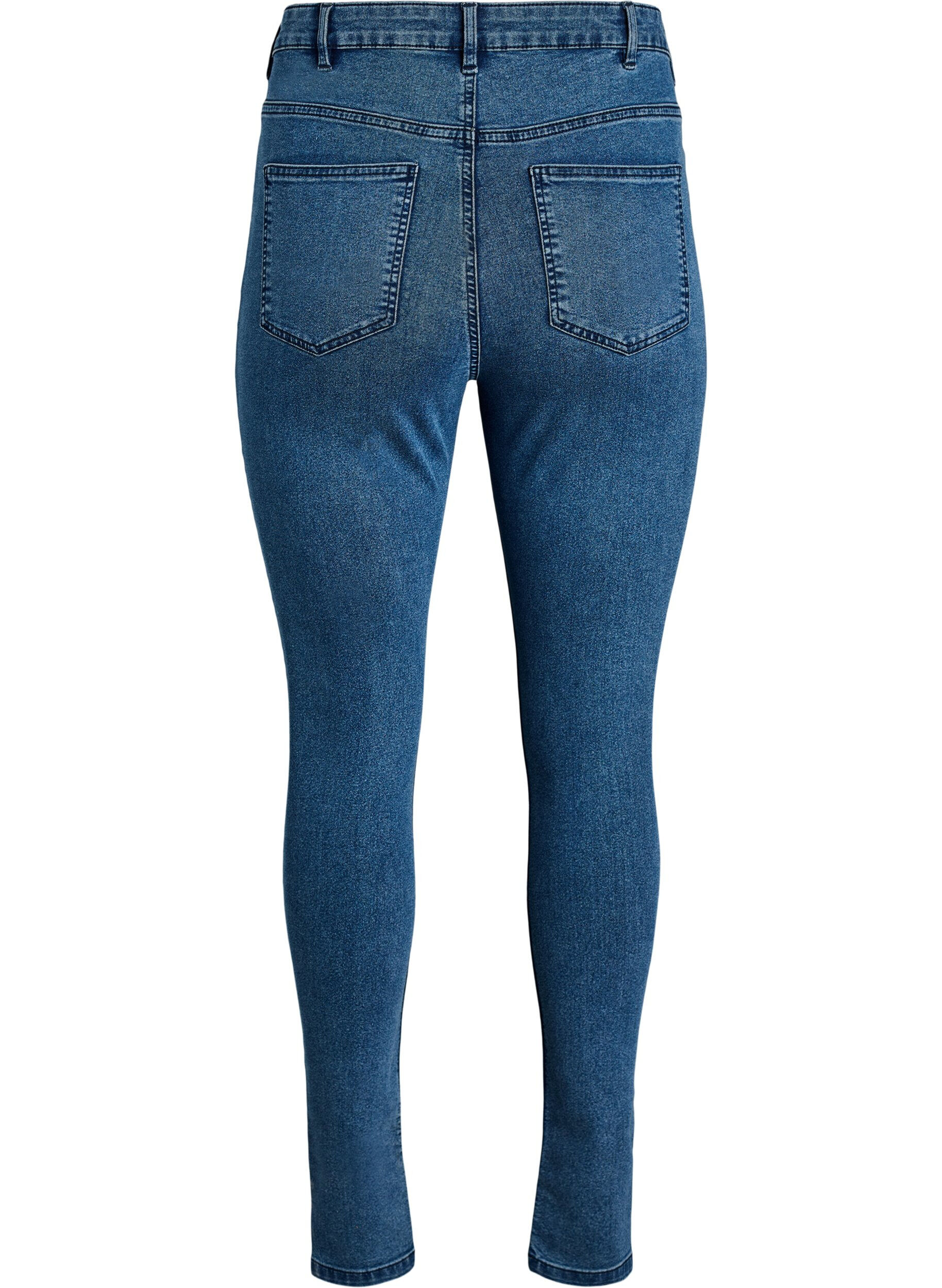 ZizzifashionAmy high-waisted super slim fit jeans, Blue, Packshot image number 1