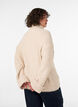 Jumper with turtleneck and cable knit, Vanilla, Model image number 2