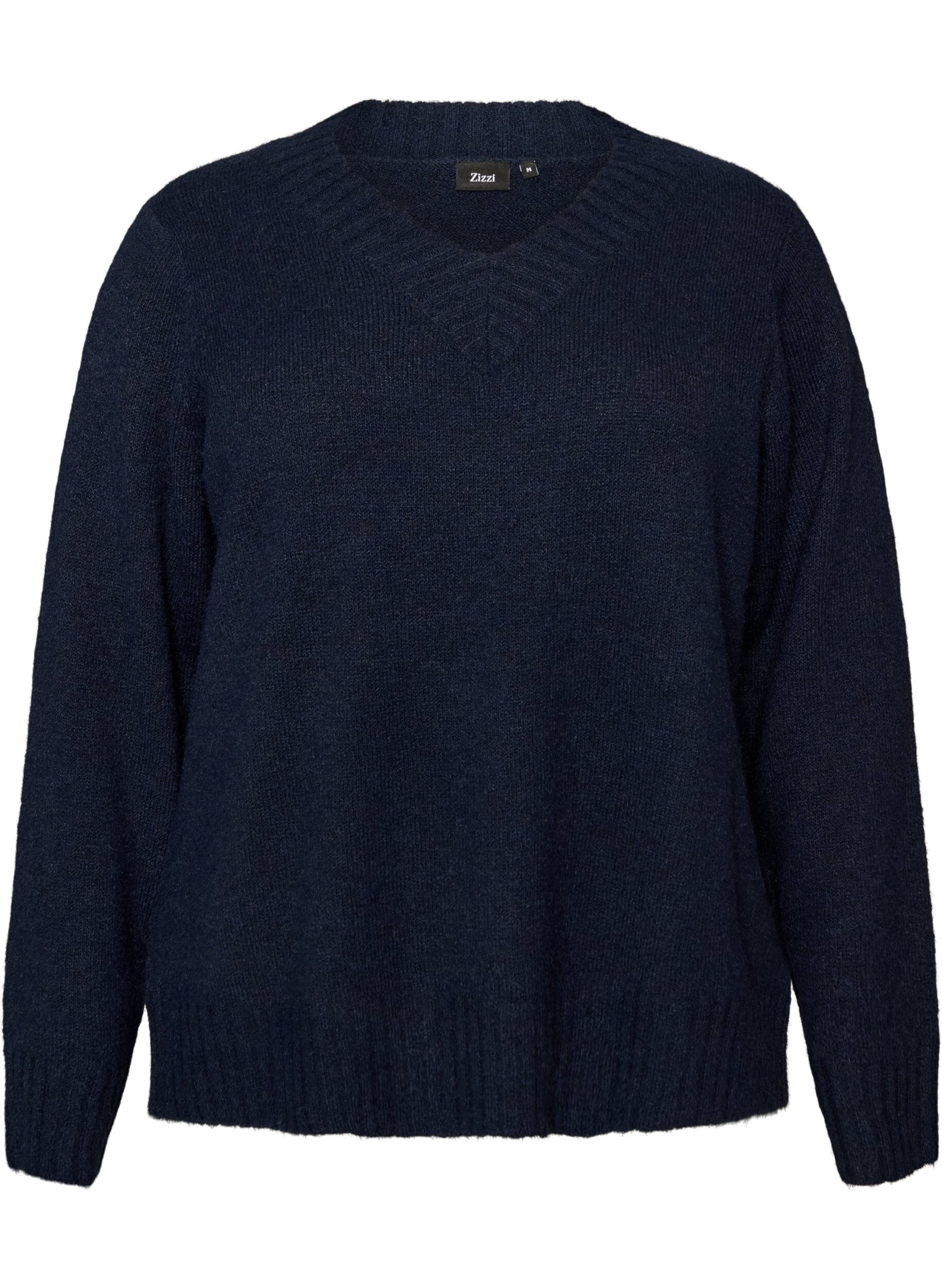 ZizzifashionV-neck jumper, Blue, Packshot image number 0