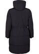 Puffer coat with adjustable waist, Black, Packshot image number 1