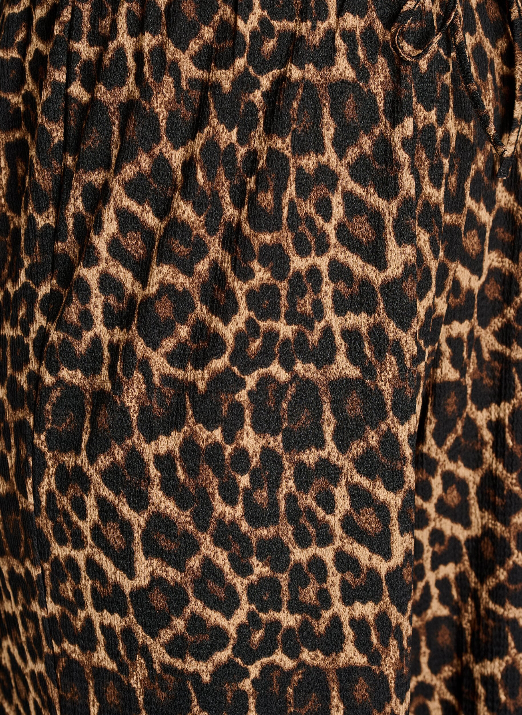 Zizzifashion Wide-leg trousers in a light textured fabric, Black, Packshot image number 2