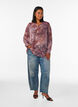 Tunic with paisley print and smocked cuffs, Rose, Model image number 1
