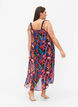 Floral printed beach dress with straps, Bright Leaf, Model image number 1