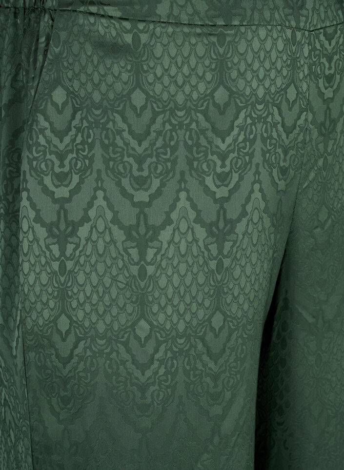 Trousers with textured pattern, Duck Green, Packshot image number 2