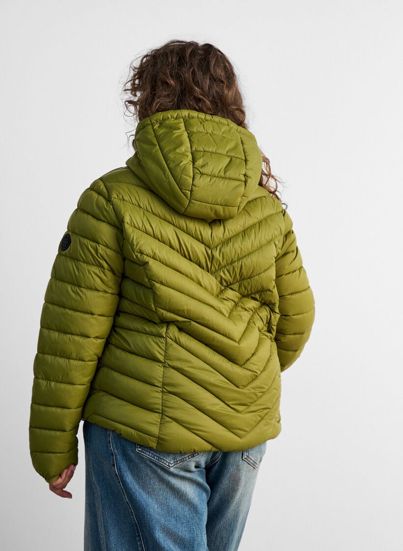 Lightweight hooded jacket, Green, Model image number 2
